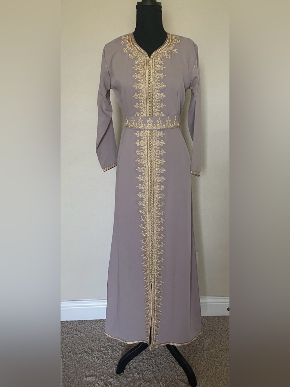 Juniors Teens Moroccan Caftan Kaftan Moroccan Nude/ Beige